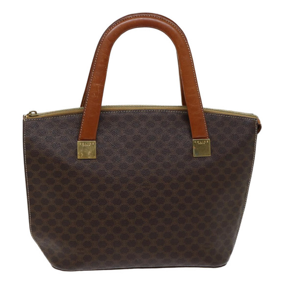 CELINE Macadam Canvas Hand Bag PVC Brown Auth 71532 - Picture 13 of 16